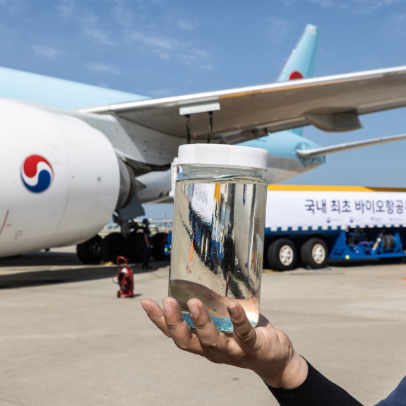 GS Caltex, испытательный полет Korean Air на биотопливе